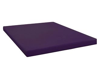 Prześcieradło jersey z gumką 140x200 śliwkowy na białym tle