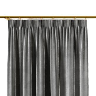 Zasłona gotowa na taśmie VELVI 140x240 antracytowa