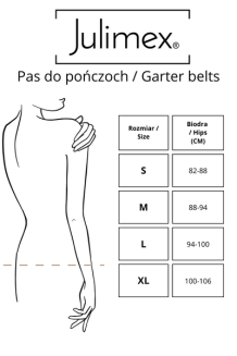 Pas do pończoch IRIS Julimex biały