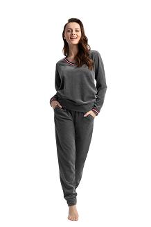 Dres damski LUNA kod 311 grafitowy welur