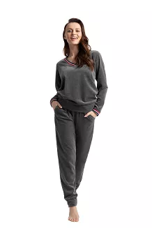 Dres damski LUNA kod 311 grafitowy welur