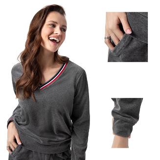 Dres damski LUNA kod 311 grafitowy welur