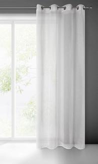Zasłona gotowa na przelotkach ANGELICA 140x250 Eurofirany biały