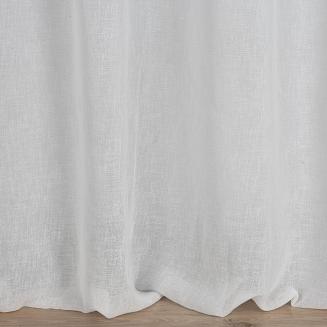 Zasłona gotowa na przelotkach ANGELICA 140x250 Eurofirany biały