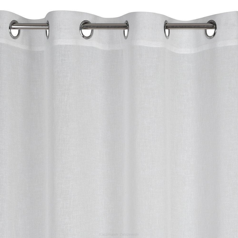 Zasłona gotowa na przelotkach ANGELICA 140x250 Eurofirany biały