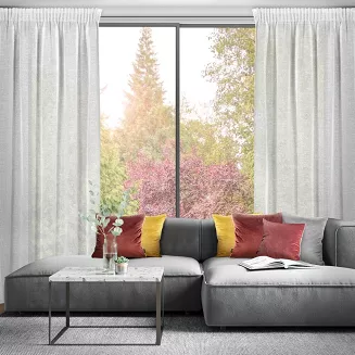 Zasłona gotowa na taśmie KATRIN 140x270 Eurofirany naturalny