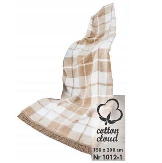 Koc bawełniano-akrylowy 150x200 wzór 1012-1