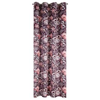 Zasłona gotowa na przelotkach MIREI 140x250 Eurofirany śliwka/ciemnorózowy