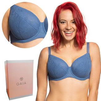 Biustonosz GAIA Semi-Soft Sandy 594 półusztywniany niebieski