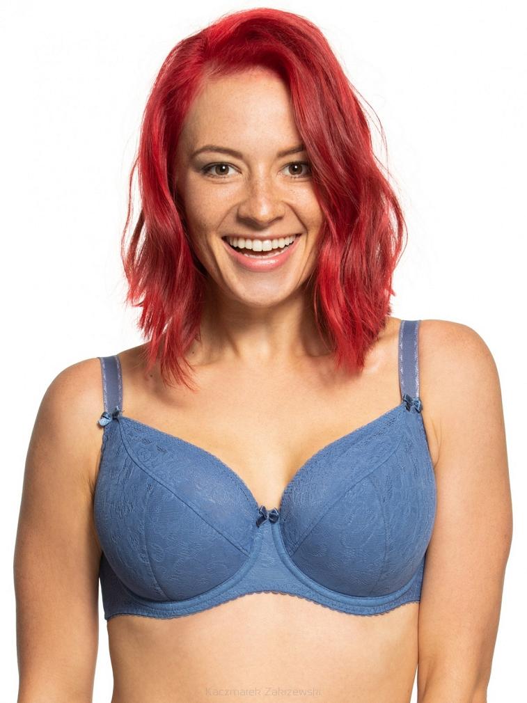 Biustonosz GAIA Semi-Soft Sandy 594 półusztywniany niebieski