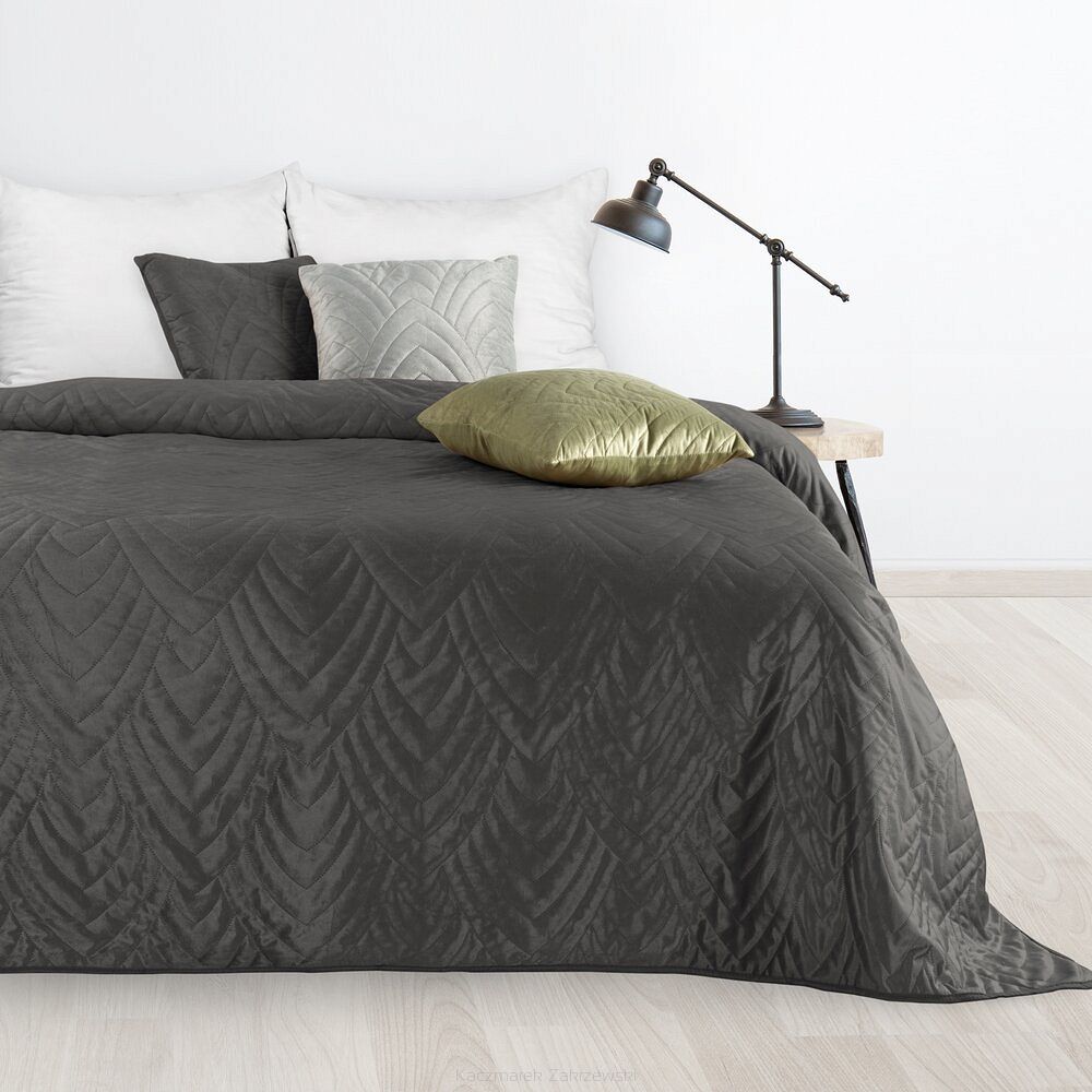 Narzuta dekoracyjna LUIZ 200x220 grafitowy