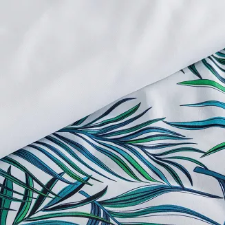 Pościel bawełniana PALMS 160x200 Design91 biały