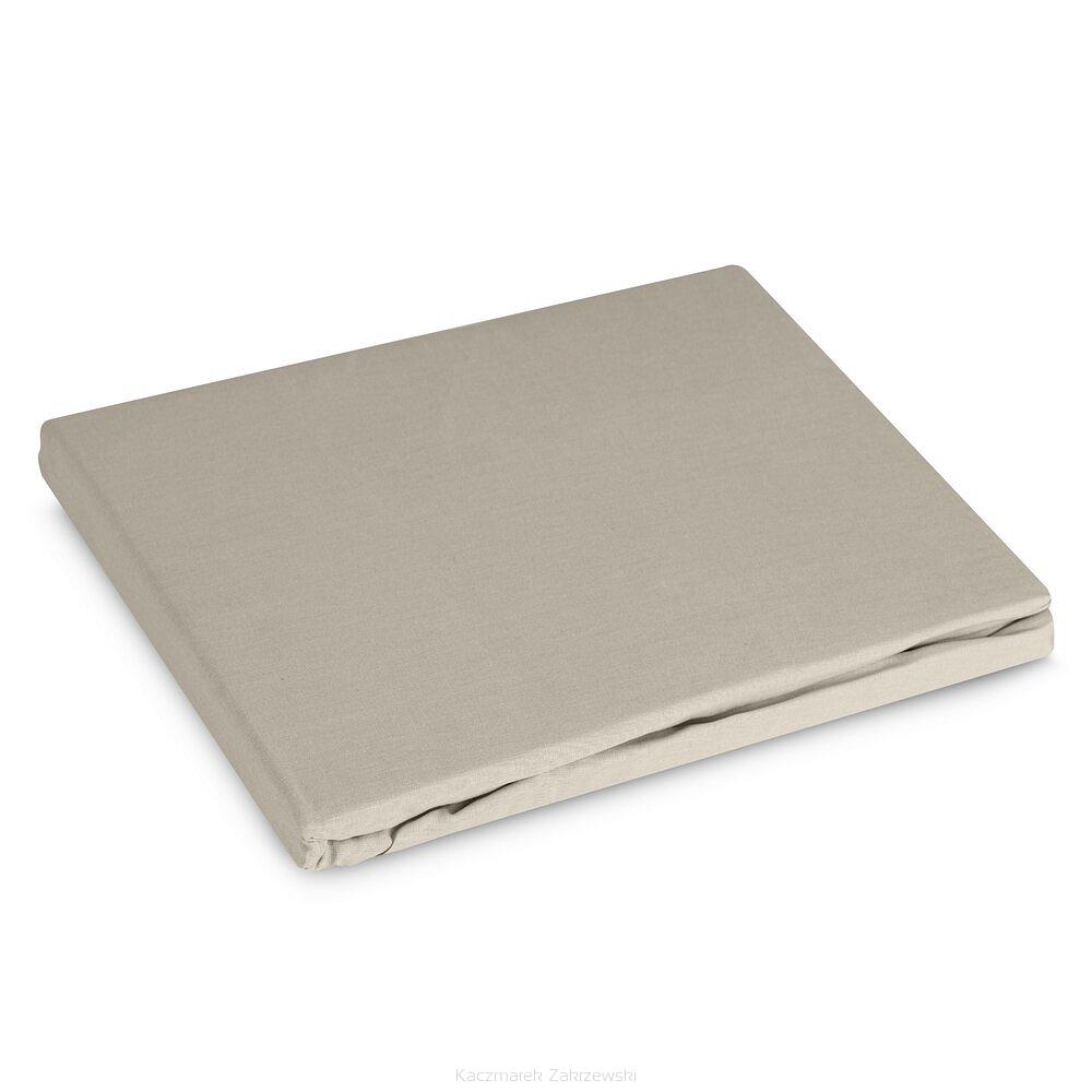 Prześcieradło satynowe z gumką BASIC 180x200x30 Eurofirany beżowy