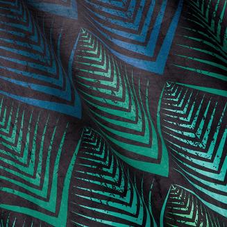 Zasłona gotowa na przelotkach ANGELINA 140x250 Eurofirany czarny/niebieski