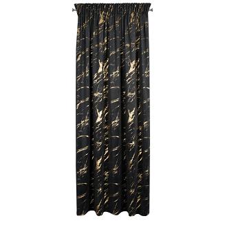 Zasłona gotowa na taśmie MOLLY 140x270 Eurofirany czarny