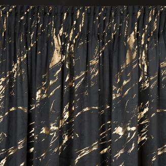 Zasłona gotowa na taśmie MOLLY 140x270 Eurofirany czarny