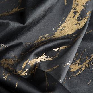 Zasłona gotowa na taśmie MOLLY 140x270 Eurofirany czarny