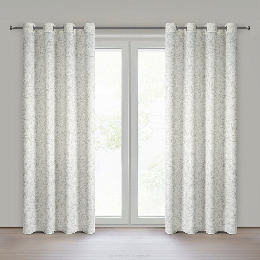 Zasłona gotowa na przelotkach RONYA 140x250 Eurofirany kremowy