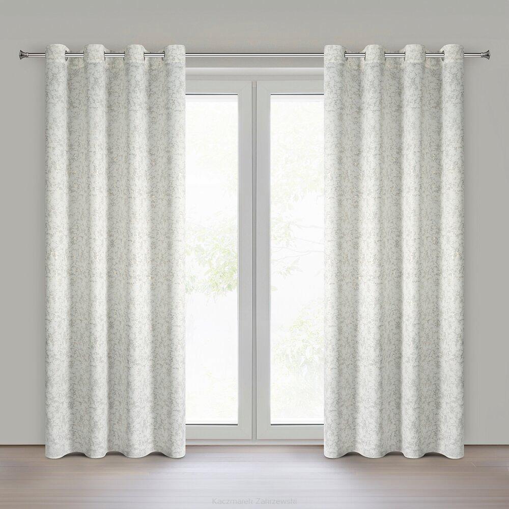 Zasłona gotowa na przelotkach RONYA 140x250 Eurofirany kremowy