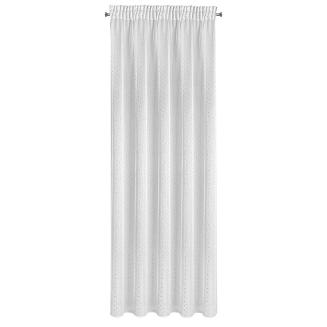 Firana gotowa na taśmie SIBEL 140x270 Eurofirany biały/srebrny