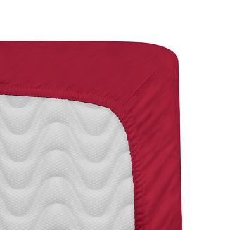 Prześcieradło satyna bawełniana z gumką 90x200 Darymex koralowe