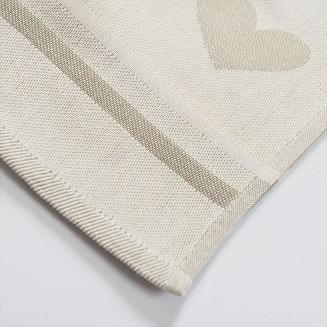 Ścierka kuchenna bawełna egipska COOK 50x70 serduszka beżowa