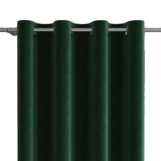 Zasłona gotowa na przelotkach VELVI 140x250 butelkowa