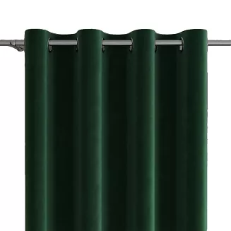 Zasłona gotowa na przelotkach VELVI 140x250 butelkowa