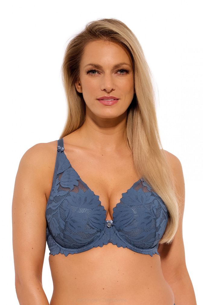 Biustonosz Push Up Sophia 1225 niebieski