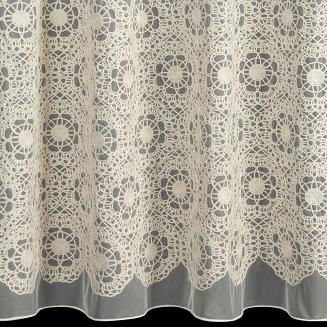 Firana gotowa na przelotkach LIZA 140x250 Eurofirany beżowy