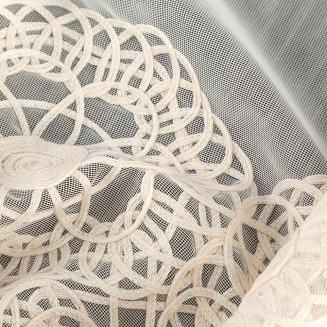 Firana gotowa na przelotkach LIZA 140x250 Eurofirany beżowy