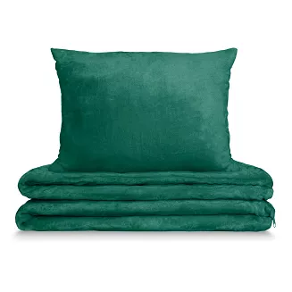 Pościel z mikrofibry MIŚ Cozy 160x200 zielona