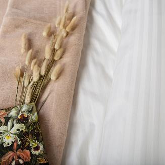 Poszewka satyna bawełniana adamaszek 50x60 biała