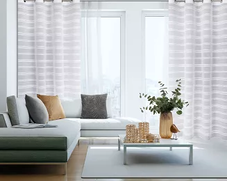 Firana gotowa na przelotkach DOLY 140x250 Eurofirany biały