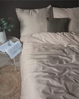 Pościel Satyna Baw. Taupe /160/ Pure
