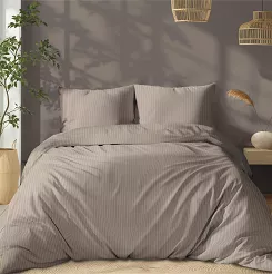 Pościel Satyna Baw. Taupe /160/ Pure
