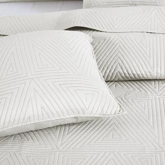 Poszewka dekoracyjna TRIO 50x70 pikowana kremowa