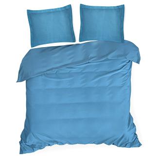 Pościel satynowa NOVAC 70x90 Eurofirany ciemnoniebieski