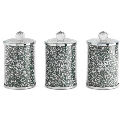 Komplet dekoracyjny VENTOSA Eurofirany zielony srebrny