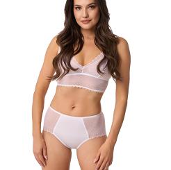 Figi damskie z koronką 209 białe