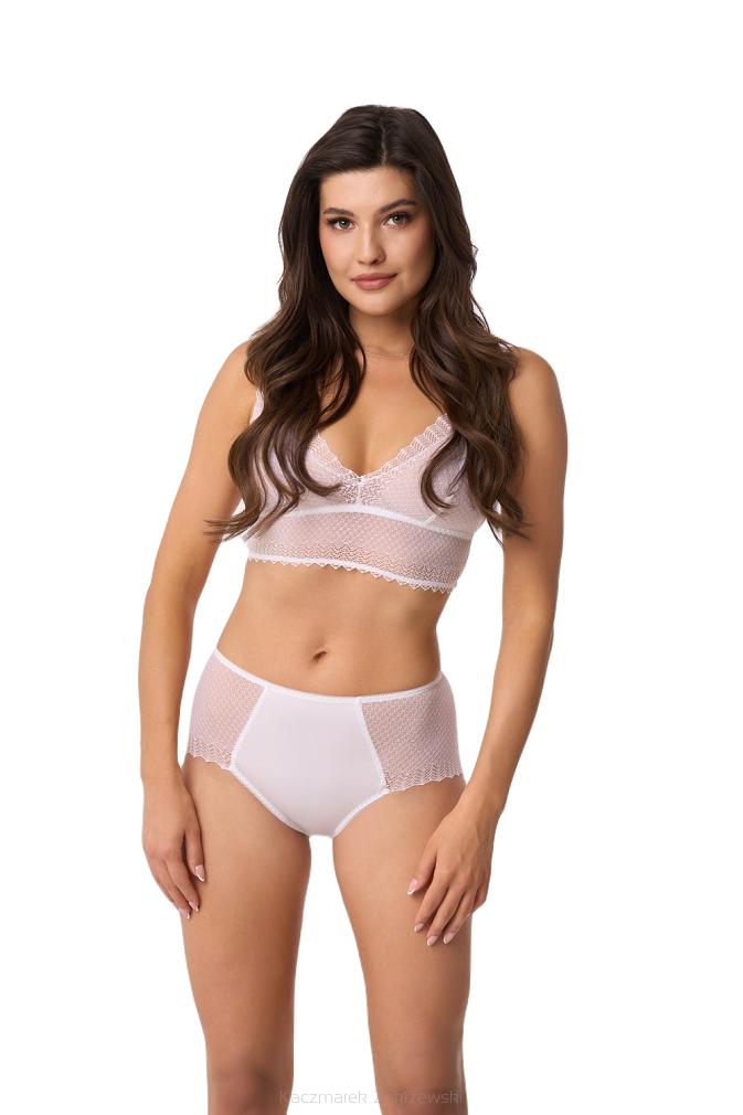 Figi damskie z koronką 209 białe