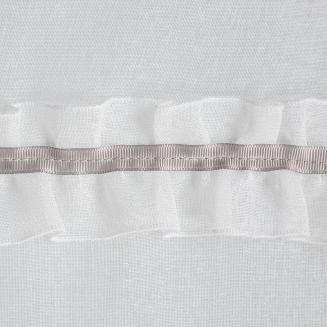 Zasłona gotowa na przelotkach DENISE 140x250 Eurofirany biała