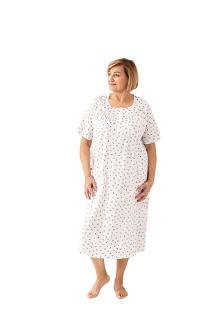 Koszula damska REGINA kod 019 niebieskie kwiatuszki