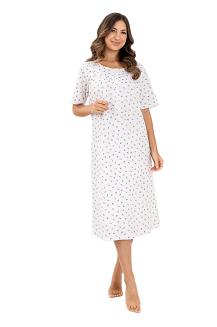 Koszula damska REGINA kod 019 niebieskie kwiatuszki