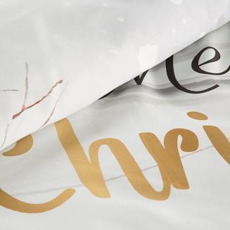 Komplet pościeli świąteczny POS 160x200 Eurofirany biały