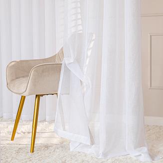 Firana gotowa na taśmie NALA 140x250 biała