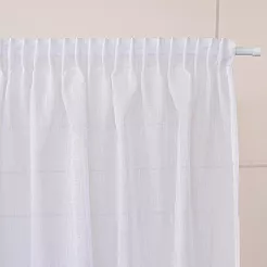 Firana gotowa na taśmie NALA 140x250 biała