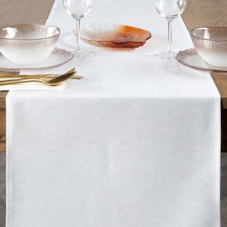 Obrus dekoracyjny KATE 40x140 Eurofirany biały