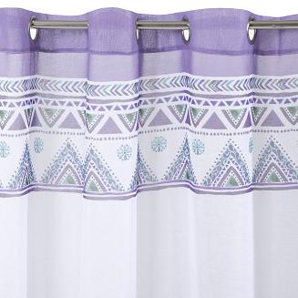 Zasłona gotowa na przelotkach PIÓRO 140x250 Design91 fioletowy