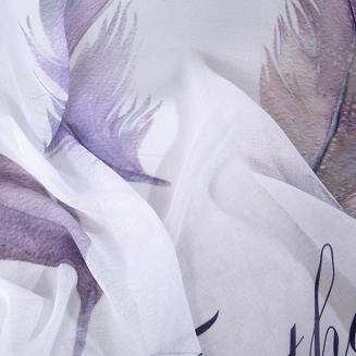 Zasłona gotowa na przelotkach PIÓRO 140x250 Design91 fioletowy